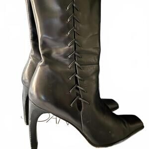 Sold - Vintage Black Calf Boots Joan & David Circa